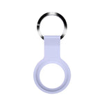 Mutural Liquid Silicone Protective Case with Key Ring for AirTag 2nd Gen / AirTag 1st Gen