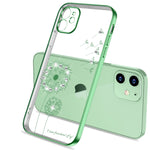 Ultra-thin Electroplating Dandelion Pattern Protective Case, For iPhone 11, For iPhone 11 Pro, For iPhone 11 Pro Max, For iPhone 12 Pro Max, For iPhone 12 Pro, For iPhone 12, For iPhone 12 Mini
