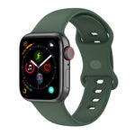Large Size Silicone Watch Band For Apple Watch Series, 7 41mm / 6 & SE & 5 & 4 40mm / 3 & 2 & 1 38mm, Size: Large Size, 7 45mm / 6 & SE & 5 & 4 44mm / 3 & 2 & 1 42mm, Size: Large Size
