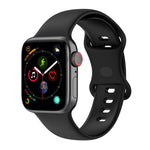 Large Size Silicone Watch Band For Apple Watch Series, 7 41mm / 6 & SE & 5 & 4 40mm / 3 & 2 & 1 38mm, Size: Large Size, 7 45mm / 6 & SE & 5 & 4 44mm / 3 & 2 & 1 42mm, Size: Large Size