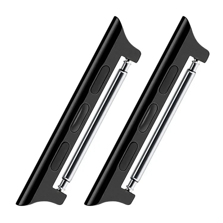 2 PCS Watchbands Stainless Steel Acoustic Ear Connector, Width: 22mm For Apple Watch Series 6 & SE & 5 & 4 40mm / 3 & 2 & 1 38mm, Width: 22mm For Apple Watch 40mm / 38mm