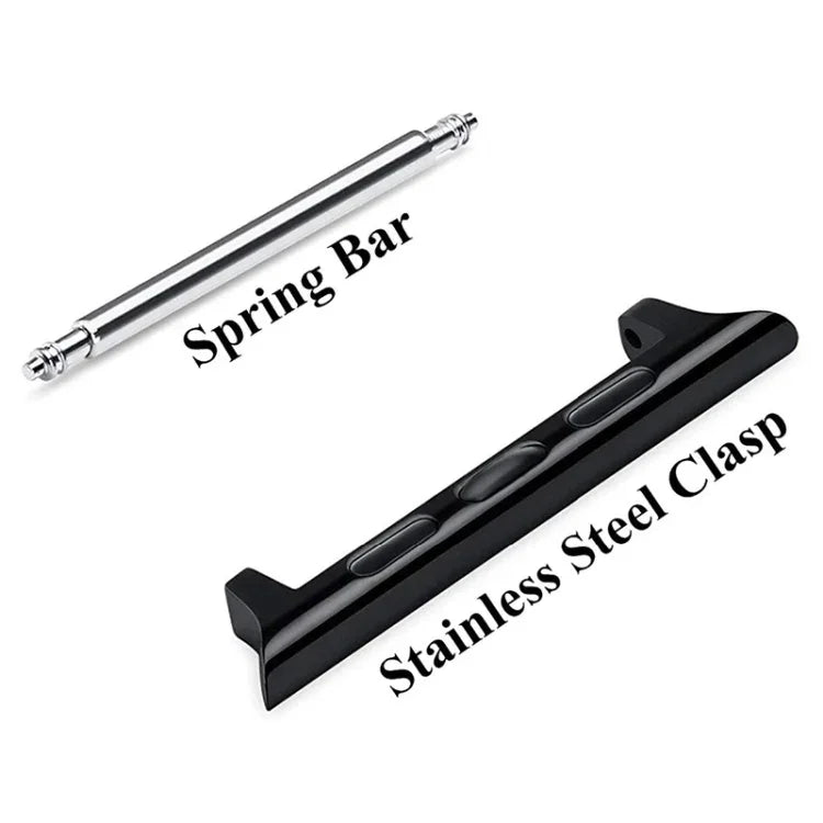 2 PCS Watchbands Stainless Steel Acoustic Ear Connector, Width: 22mm For Apple Watch Series 6 & SE & 5 & 4 40mm / 3 & 2 & 1 38mm, Width: 22mm For Apple Watch 40mm / 38mm