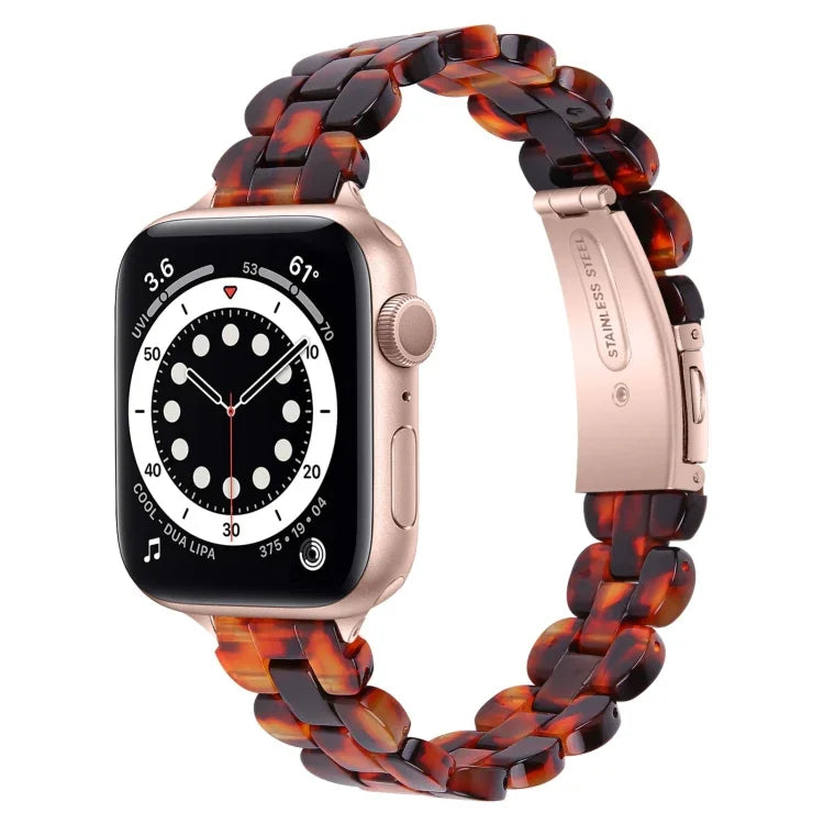 Oval Resin Replacement Strap Watchband, For Apple Watch Series 7  41mm / & 6 & SE & 5 & 4 40mm, For Apple Watch Series  7  45mm / & 6 & SE & 5 & 4 44mm