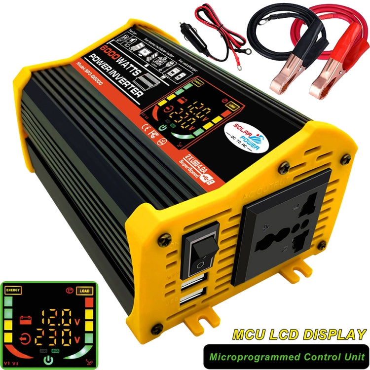 Legend III Generation DC12V to AC220V 6000W Car Power Inverter with LED Display, DC12V to AC220V