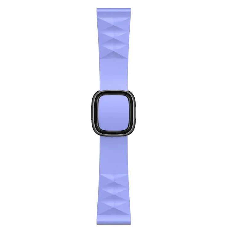 Modern Style Silicone Replacement Strap Watchband For Apple Watch Series 6 & SE & 5 & 4 40mm / 3 & 2 & 1 38mm, Black Buckle, Rose Gold Buckle, Silver Buckle