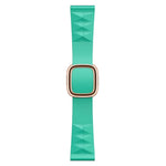 Modern Style Silicone Replacement Strap Watchband For Apple Watch Series 6 & SE & 5 & 4 40mm / 3 & 2 & 1 38mm, Black Buckle, Rose Gold Buckle, Silver Buckle