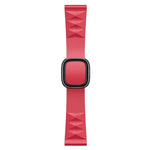 Modern Style Silicone Replacement Strap Watchband For Apple Watch Series 6 & SE & 5 & 4 44mm / 3 & 2 & 1 42mm, Black Buckle, Rose Gold Buckle, Silver Buckle