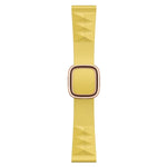 Modern Style Silicone Replacement Strap Watchband For Apple Watch Series 6 & SE & 5 & 4 44mm / 3 & 2 & 1 42mm, Black Buckle, Rose Gold Buckle, Silver Buckle