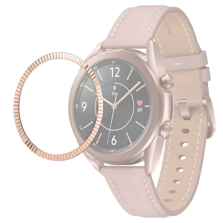 Smart Watch Wave Texture Bezel Ring, For Samsung Galaxy Watch 3 41mm, For Samsung Galaxy Watch 3 45mm