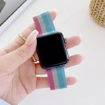 Four-colors Milanese Replacement Strap Watchband, For Apple Watch Series 7  41mm / & 6 & SE & 5 & 4 40mm, For Apple Watch Series  7  45mm / & 6 & SE & 5 & 4 44mm