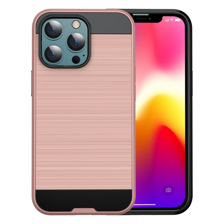 Brushed Texture Carbon Fiber TPU Case, For iPhone 13 mini, For iPhone 13, For iPhone 13 Pro, For iPhone 13 Pro Max