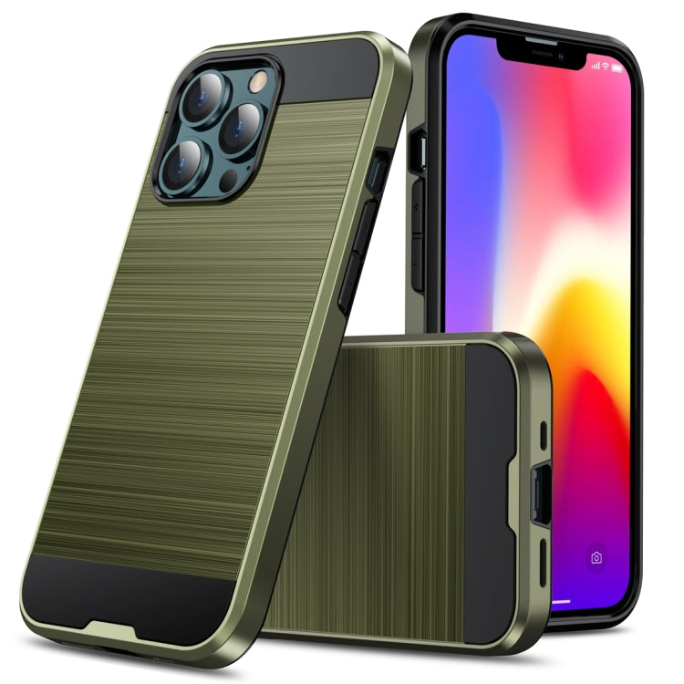 Brushed Texture Carbon Fiber TPU Case, For iPhone 13 mini, For iPhone 13, For iPhone 13 Pro, For iPhone 13 Pro Max