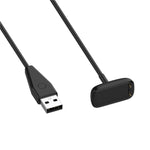 For Fitbit Luxe Smart Watch Magnetic Charger USB Charging Cable with Reset Button, 1m with Reset Button, 50cm with Reset Button