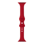Slimming 8-buckle Silicone Replacement Strap Watchband, For Apple Watch Series 7  41mm / & 6 & SE & 5 & 4 40mm, For Apple Watch Series  7  45mm / & 6 & SE & 5 & 4 44mm