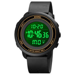 SKMEI 1736 Triplicate Round Dial Timing LED Digital Display Luminous Electronic Watch
