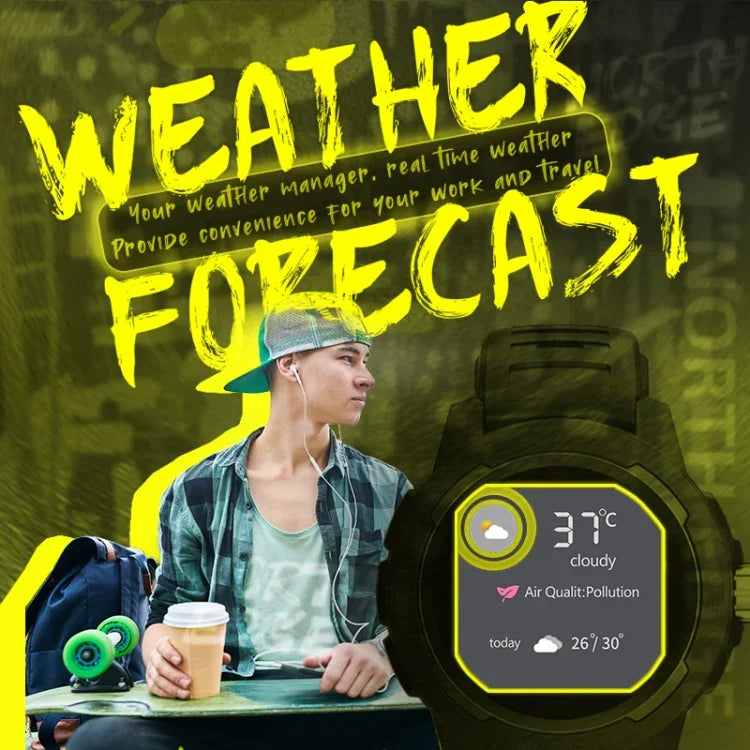 NORTH EDGE Mars 2 1.4 inch Full Touch Screen Outdoor Sports Bluetooth Smart Watch, Support Heart Rate / Sleep / Blood Pressure / Blood Oxygen Monitoring & Remote Control Camera & 7 Sports Modes