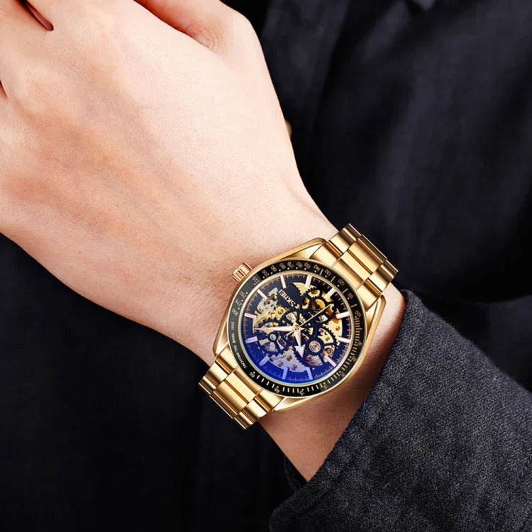 SKMEI 9194 Men Mechanical Gear Dial Automatic Mechanical Watch