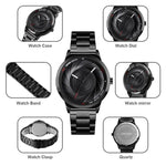 SKMEI 9210 Ladies Business Watch Simple 3D Dial Quartz Watch, For Ladies