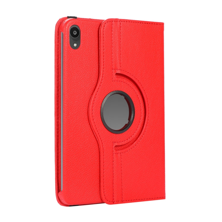360 Degree Rotation Litchi Texture Flip Leather Case with Holder, For iPad mini 6 / mini 2024