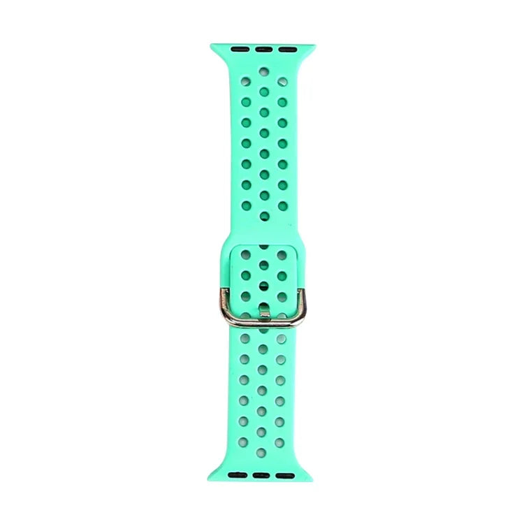Silicone Replacement Watchband For Apple Watch Series, 7 41mm / 6 & SE & 5 & 4 40mm / 3 & 2 & 1 38mm