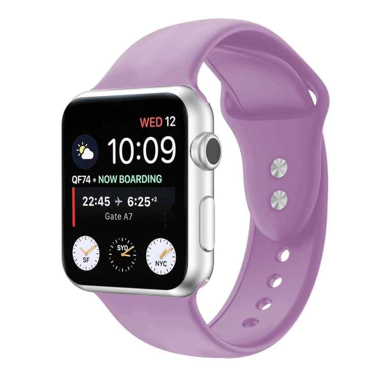 Double Nail Silicone Replacement Strap Watchband For Apple Watch Series, 7 45mm / 6 & SE & 5 & 4 44mm / 3 & 2 & 1 42mm, 7 41mm / 6 & SE & 5 & 4 40mm / 3 & 2 & 1 38mm