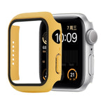 Shockproof PC+Tempered Glass Protective Case with Packed Carton For Apple Watch 44mm(Orange), For Apple Watch Series 6 / 5 / 4 / Watch SE 44mm, For Apple Watch Series 6 & SE & 5 & 4 44mm, For Apple Watch Series 3 & 2 & 1 42mm