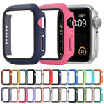 Shockproof PC+Tempered Glass Protective Case with Packed Carton For Apple Watch 44mm(Orange), For Apple Watch Series 6 / 5 / 4 / Watch SE 44mm, For Apple Watch Series 6 & SE & 5 & 4 44mm, For Apple Watch Series 3 & 2 & 1 42mm