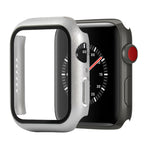 Shockproof PC+Tempered Glass Protective Case with Packed Carton For Apple Watch 44mm(Orange), For Apple Watch Series 6 / 5 / 4 / Watch SE 44mm, For Apple Watch Series 6 & SE & 5 & 4 44mm, For Apple Watch Series 3 & 2 & 1 42mm