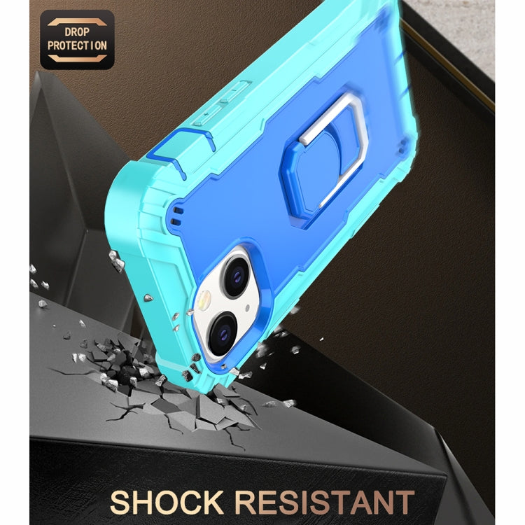 PC + Rubber 3-layers Shockproof Protective Case with Rotating Holder, For iPhone 13 mini, For iPhone 13, For iPhone 13 Pro, For iPhone 13 Pro Max