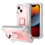 PC + Rubber 3-layers Shockproof Protective Case with Rotating Holder, For iPhone 13 mini, For iPhone 13, For iPhone 13 Pro, For iPhone 13 Pro Max