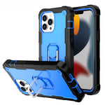 PC + Rubber 3-layers Shockproof Protective Case with Rotating Holder, For iPhone 13 mini, For iPhone 13, For iPhone 13 Pro, For iPhone 13 Pro Max