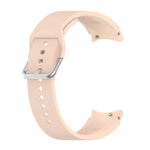 Silicone Silver Round Buckle Replacement Strap Watchband, Silver Round Buckle