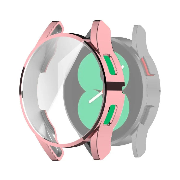 Full Coverage TPU Electroplating Protective Case Cover, For Samung Galaxy Watch4 40mm, For Samung Galaxy Watch4 44mm