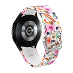 Silicone Printing Replacement Strap Watchband, For Samsung Galaxy Watch4 / Watch4 Classic