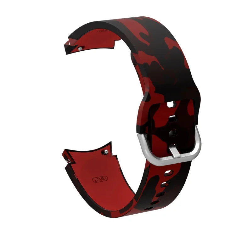 Silicone Printing Replacement Strap Watchband, For Samsung Galaxy Watch4 / Watch4 Classic