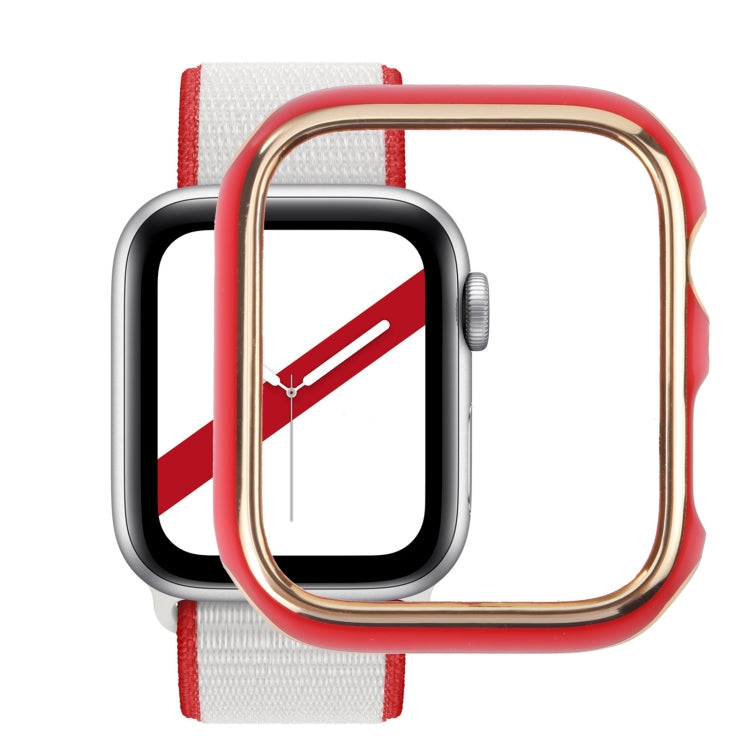 Dual-color Electroplating PC Protective Watch Case, For Apple Watch Series 6 / 5 / 4 / Watch SE 44mm, For Apple Watch Series 3 & 2 & 1 42mm, For Apple Watch Series 6 / 5 / 4 / Watch SE 40mm