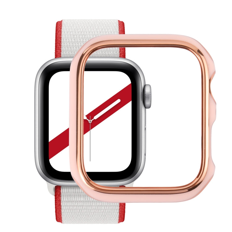Dual-color Electroplating PC Protective Watch Case, For Apple Watch Series 6 / 5 / 4 / Watch SE 44mm, For Apple Watch Series 3 & 2 & 1 42mm, For Apple Watch Series 6 / 5 / 4 / Watch SE 40mm