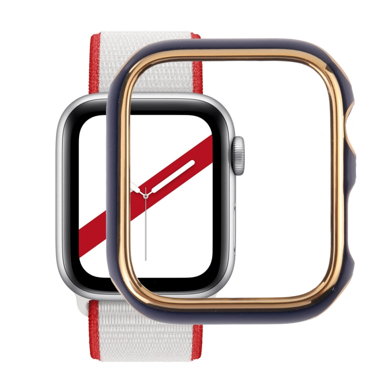 Dual-color Electroplating PC Protective Watch Case, For Apple Watch Series 6 / 5 / 4 / Watch SE 44mm, For Apple Watch Series 3 & 2 & 1 42mm, For Apple Watch Series 6 / 5 / 4 / Watch SE 40mm