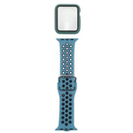Silicone Replacement Strap Watchband + Protective Case with Screen Protector Set For Apple Watch Series, 3 & 2 & 1 38mm, For Apple Watch Series 6 / 5 / 4 / Watch SE 40mm