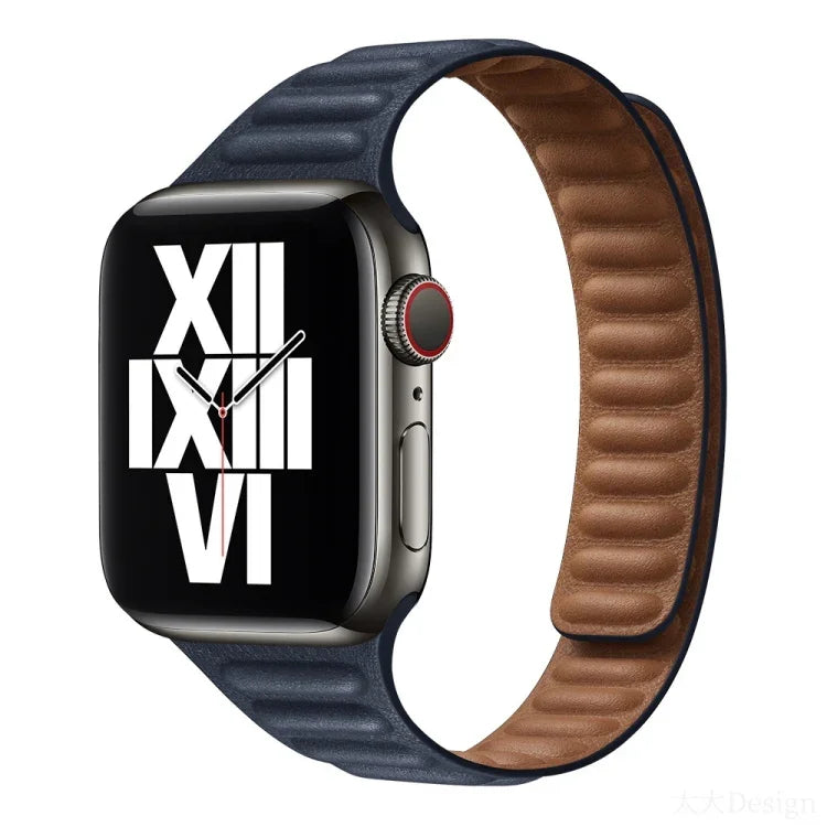 Slimming Loop Magnetic Replacement Watchband For Apple Watch Series, 7 41mm / 6&SE&5&4 40mm / 3&2&1 38mm, 7 45mm / 6&SE&5&4 44mm / 3&2&1 42mm