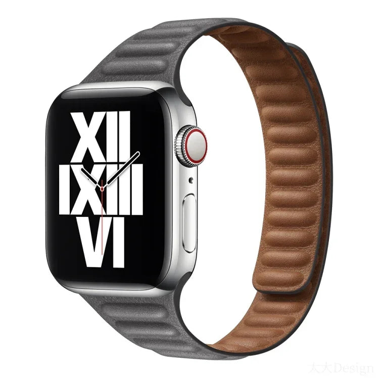 Slimming Loop Magnetic Replacement Watchband For Apple Watch Series, 7 41mm / 6&SE&5&4 40mm / 3&2&1 38mm, 7 45mm / 6&SE&5&4 44mm / 3&2&1 42mm
