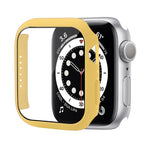 Shockproof PC Protective Case with Tempered Glass Film, For Apple Watch Series 9 / 8 / 7 41mm, For Apple Watch Series 9 / 8 / 7 45mm, For Apple Watch Series 8 / 7 41mm