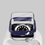 Shockproof PC Protective Case with Tempered Glass Film, For Apple Watch Series 9 / 8 / 7 41mm, For Apple Watch Series 9 / 8 / 7 45mm, For Apple Watch Series 8 / 7 41mm