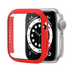 Shockproof PC Protective Case with Tempered Glass Film, For Apple Watch Series 9 / 8 / 7 41mm, For Apple Watch Series 9 / 8 / 7 45mm, For Apple Watch Series 8 / 7 41mm