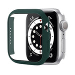 Shockproof PC Protective Case with Tempered Glass Film, For Apple Watch Series 9 / 8 / 7 41mm, For Apple Watch Series 9 / 8 / 7 45mm, For Apple Watch Series 8 / 7 41mm