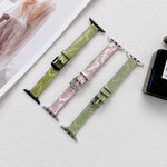 Small Slim Ethnic Leather Replacement Wrist Strap Watchband For Apple Watch Series, 7 41mm / 6&SE&5&4 40mm / 3&2&1 38mm, 7 45mm / 6&SE&5&4 44mm / 3&2&1 42mm