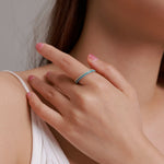 S925 Sterling Silver Fashion Wizard Diamond Women Ring, 6, 7, 8