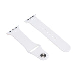 Morandi Series Contrast Color Silicone Replacement Watchband For Apple Watch Series, 7 41mm / 6&SE&5&4 40mm / 3&2&1 38mm, 7 45mm / 6&SE&5&4 44mm / 3&2&1 42mm