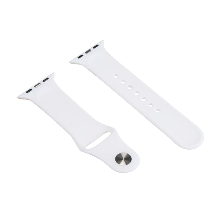 Morandi Series Contrast Color Silicone Replacement Watchband For Apple Watch Series, 7 41mm / 6&SE&5&4 40mm / 3&2&1 38mm, 7 45mm / 6&SE&5&4 44mm / 3&2&1 42mm
