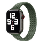 Small Waist Single Loop Nylon Braid Replacement Watchband For Apple Watch Series 7 41mm / 6&SE&5&4 40mm / 3&2&1 38mm, S 135mm, M 145mm, L 155mm